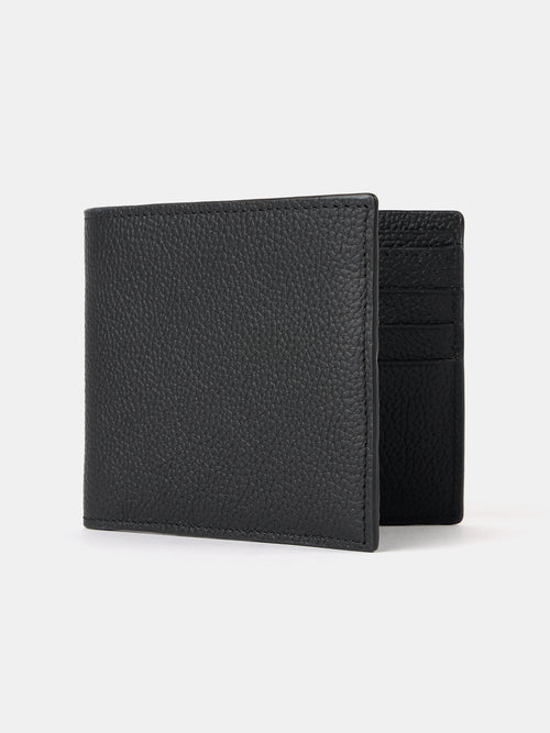 The Billfold Wallet - Black Madras Grain