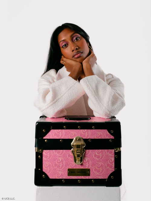 The Mini Trunk - Popular Pink with 'G' Repeat Print