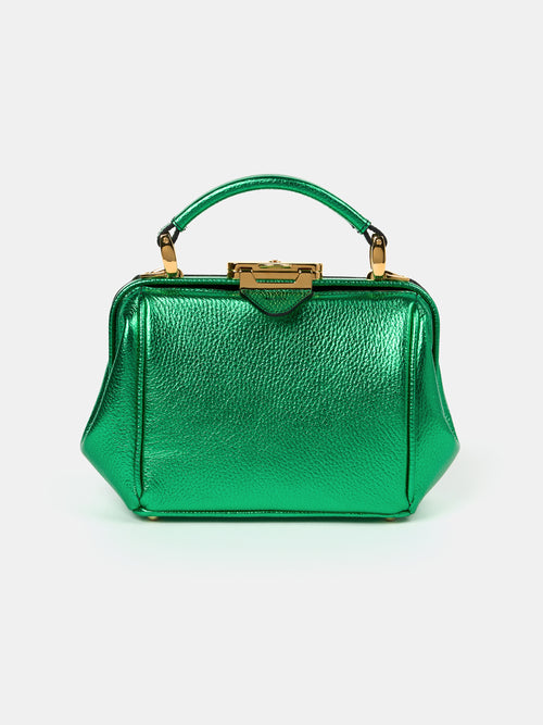 The Mini Sophie - Wicked Green Metallic Calf Grain