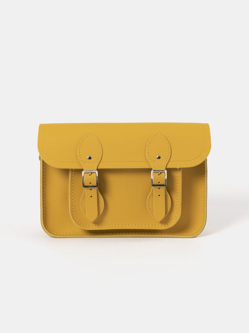 The 11 Inch Satchel - Mustard Matte - The Cambridge Satchel Co.